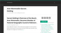 Desktop Screenshot of anarmammadov-garantholding.com