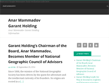 Tablet Screenshot of anarmammadov-garantholding.com